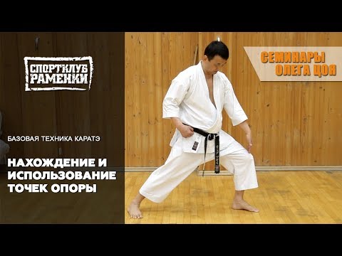 Видео: Каратэ Шотокан. Уроки Олега Цоя. Нахождение и использование точек опоры