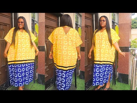 Видео: Как сшить модную комбинацию «анкара бубу» с косой вязкой на бархате.