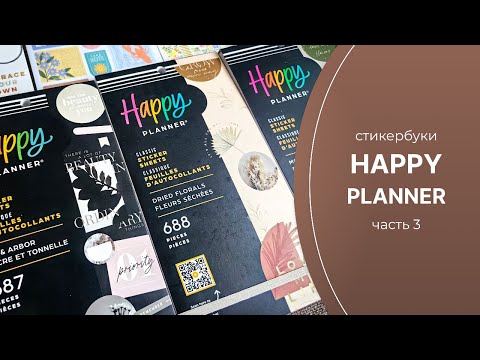 Видео: Канцелярия: стикербуки Happy Planner, часть 3