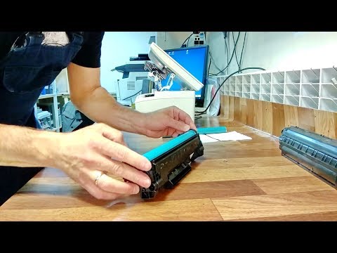 Видео: HP M15 / M28 мажет, грязная печать | HP CF244 барабан