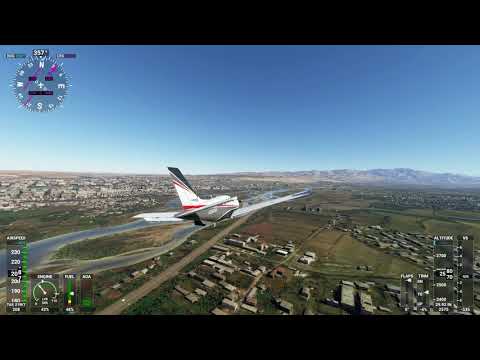 Видео: Flight Simulator 2020.Чарвакское водохранилище