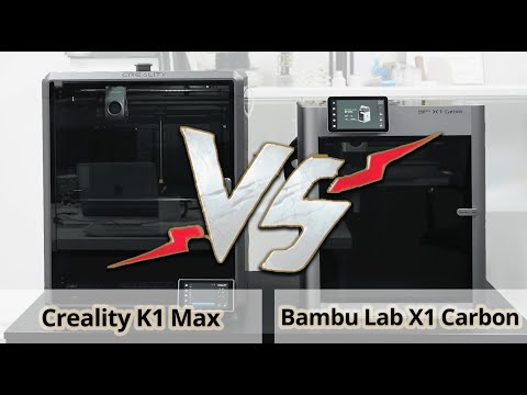 Видео: Bambu Lab X1 Carbon vs Creality K1 Max: FDM 3D-печать на острие технологий