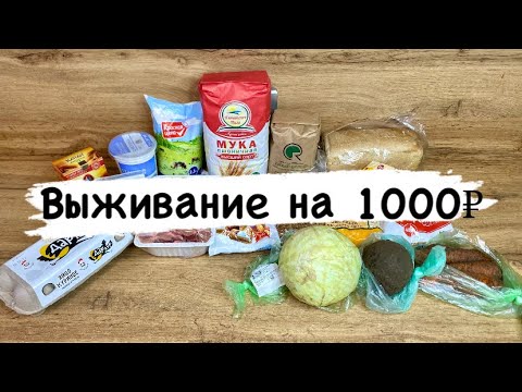 Видео: Выживание на 1000 рублей в 2024 году! / День 1 / Экономное меню / Эксперимент / Экономия/ Закупка 🍏