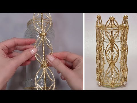 Видео: DIY💖 Никто не догадывается, как я сделала эту вазу🌹Красивая идея для интерьера в мой дом.