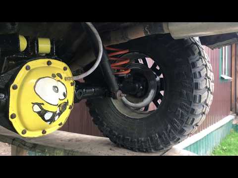 Видео: Волга"ЧАЙКА" мост в Ниву. ( Установка )