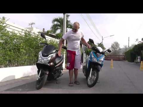Видео: Треш обзор: Honda PCX vs Honda Click 2016