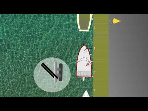 Видео: Отчаливаем от причала против ветра с одним двигателем