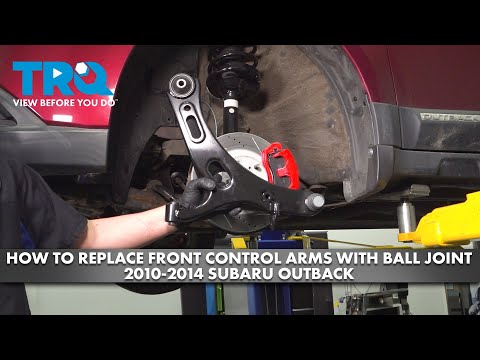 Видео: Как заменить передние рычаги с шаровой опорой на Subaru Outback 2010-2014