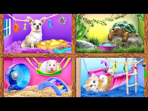 Видео: Строим секретные домики для животных! Я купила зоомагазин!