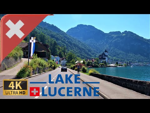 Видео: ЕЗДА ПО БЕРЕГУ ЛЮЦЕРНСКОГО ОЗЕРА, Лесные Кантоны, ШВЕЙЦАРИЯ I 4K 60fps