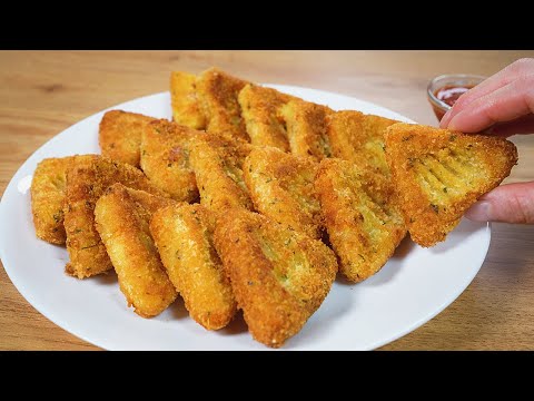 Видео: Если у вас есть картошка, приготовьте эту вкусную жареную картошку! Супер хрустящий!