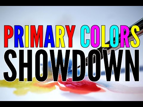 Видео: Соревнование основных цветов: красный, синий, жёлтый против голубого, пурпурного и жёлтого