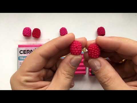 Видео: Сравнение полимерной глины Cernit и Artifact при создании малины