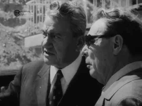 Видео: Л.И.Брежнев и Д.А.Кунаев на Медео, Алма-Ата, 1974 год