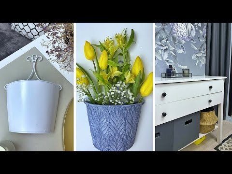 Видео: Горячим клеем из ФИКС ПРАЙС КЛЕЮ на ПОЛ ПЛИНТУСА! 5 МИНУТ и ГОТОВО переделка КАШПО и ВЁДЕР в ДОМ сад