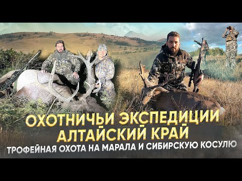 Видео: ОХОТНИЧЬИ ЭКСПЕДИЦИИ. Алтайский край. Трофейная охота на марала и сибирскую косулю