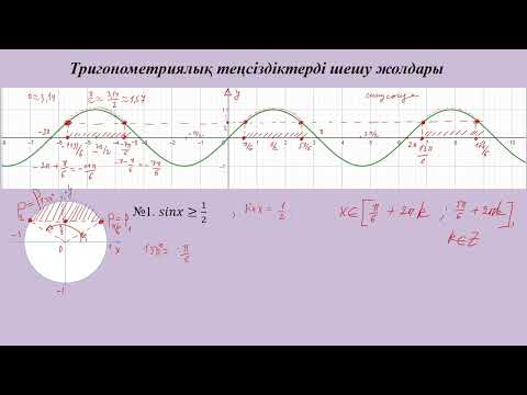 Видео: Тригонометриялық теңсіздіктерді шешу жолдары 1-ші бөлім 10-11сынып