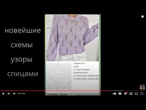 Видео: Новые красивейшие  узоры спицами 2023 / схемы/ вязание для вас