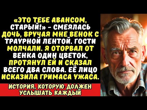 Видео: Сын отказал мне в стакане воды, когда я умирал от жажды… Я молча протянул ему одну бумажку.