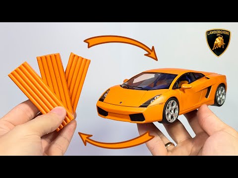 Видео: Превращение пластилина в машину - Lamborghini Gallardo