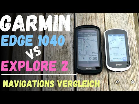 Видео: Тест навигации Garmin Edge 1040 (Solar) против Explore 2 im Navigations Test