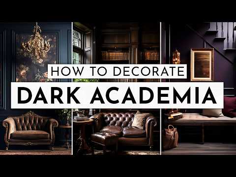 Видео: Декор в стиле Dark Academia стал проще — как создать образ 🖤