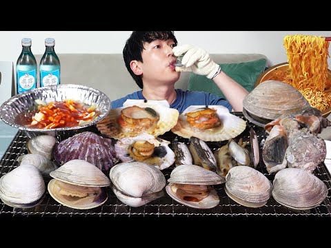 Видео: Я ел жареных моллюсков! Это было счастливое время MUKBANG REALSOUND ASMR EATINGSHOW