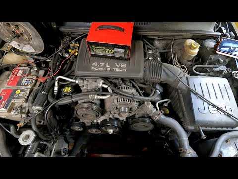 Видео: Jeep grand Cherokee 4.7 V8 Проблема с двигателем , разбираем подкапотное для вынимания двигателя