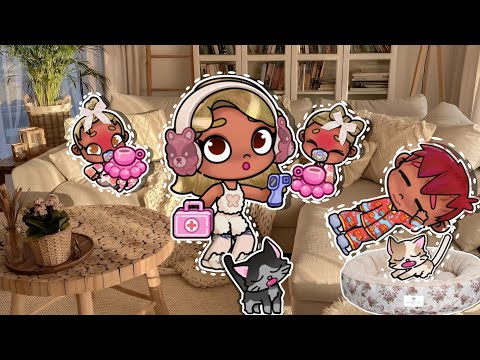 Видео: 💭Девочки заболели🎀✨ Рутины семьи 🐻🏡 в Avatar World🌍🍼