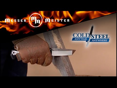 Видео: Режущий лом в работе - тест Cold Steel SR-1 Tanto