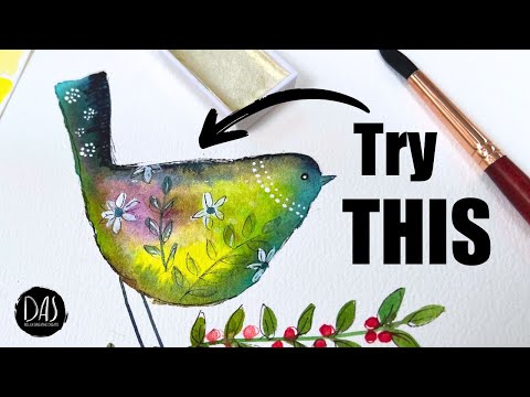 Видео: Годами я думала, что рисую акварелью правильно, но оказалось, что это не так.