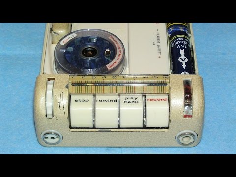 Видео: Ламповые проволочные диктофоны Minifon P55 - Tube wire recorders Minifon P55