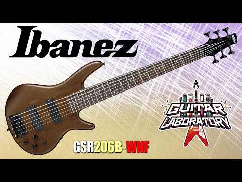 Видео: Бас-гитара 6 струн Ibanez GSR206B-WNF