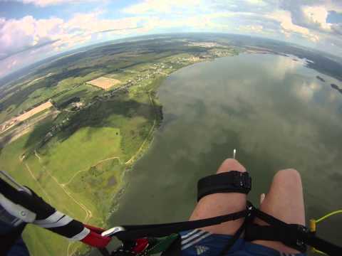 Видео: затяжка катером параплан