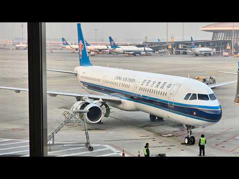 Видео: Airbus A321 а/к China Southern Airlines | Рейс Пекин — Сеул