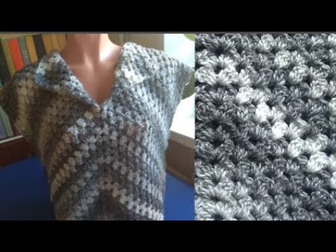 Видео: Как связать красивую кофточку из двух половинок квадрата