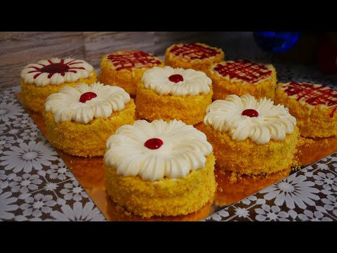Видео: Пирожное СНЕЖИНКА с вишней. Новогодний десерт 2021. Десерт на праздник. Новый Год, новогодний стол