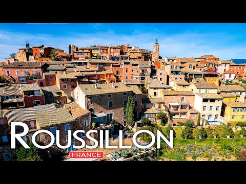 Видео: Руссильон 🇫🇷 Провансальский Колорадо на юге Франции - 4K пешеходная экскурсия