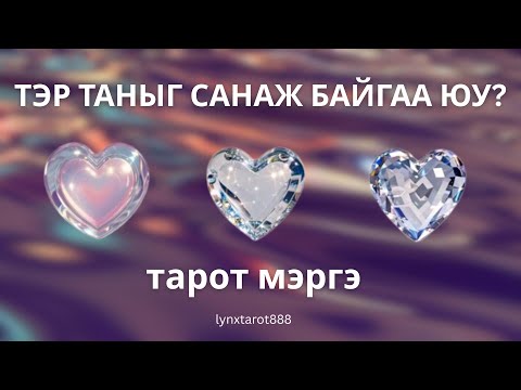 Видео: 🩵ТЭР ТАНЫГ САНАЖ БАЙГАА ЮУ? (Нэмэлттэй) | тарот мэргэ хайр дурлал