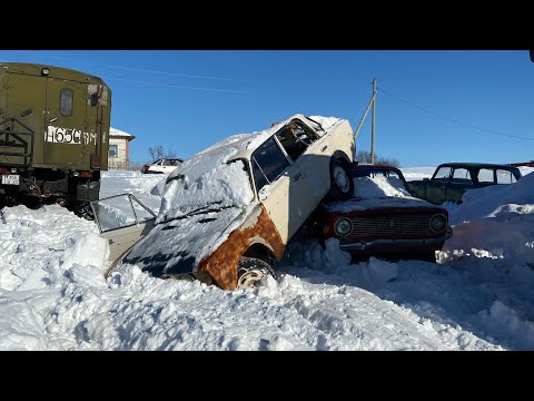 Видео: ГОДЗИЛЛА  ПО ГЛУБОКОМУ СНЕГУ.РАБОТАЕМ.