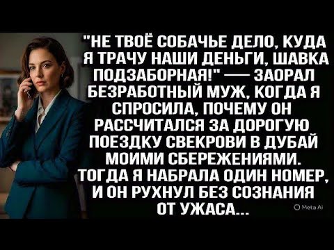 Видео: "НЕ ТВОЁ СОБАЧЬЕ ДЕЛО, КУДА Я ТРАЧУ НАШИ ДЕНЬГИ, ШАВКА ПОДЗАБОРНАЯ!" — ЗАОРАЛ БЕЗРАБОТНЫЙ МУЖ...