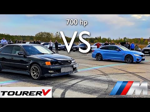Видео: Легенды BMW M4 vs TOYOTA Chaser 100 vs BMW M6 vs Chaser 90 vs BMW x3 st.2 vs Toyota Altezza Turbo