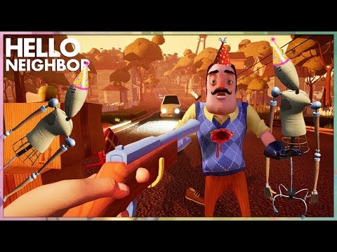 Видео: ПРИВЕТ СОСЕД день рождения СОСЕДА УБИЛ его РУЖЬЁМ - Hello Neighbor