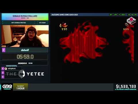 Видео: [RU] Donald in Maui Mallard от SBDWolf за 14:34 - Awesome Games Done Quick 2023