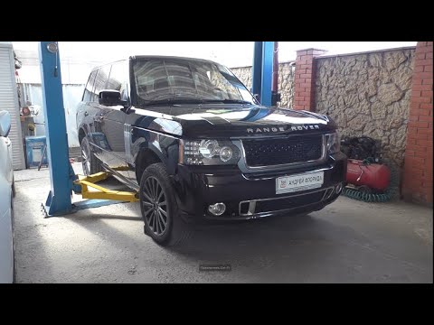 Видео: Замена стоек переднего и заднего стабилизатора на Range Rover Vogue 4,4 Ленд Ровер Вок 2010 г