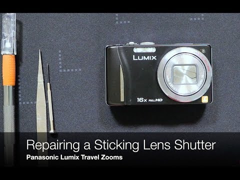 Видео: Panasonic Lumix Travel Zoom — ремонт залипания затвора объектива