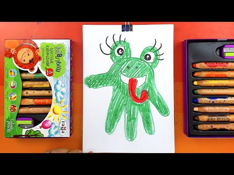 Видео: Как нарисовать ЛЯГУШКУ - рисуем из ручки