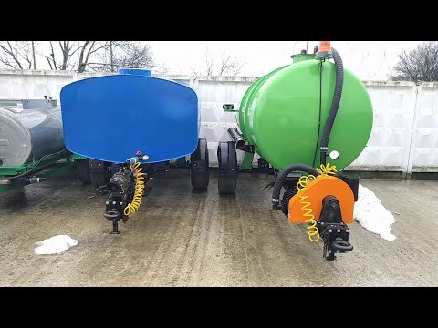 Видео: Бочка для перевозки воды вакуумная и поливо-моечная.