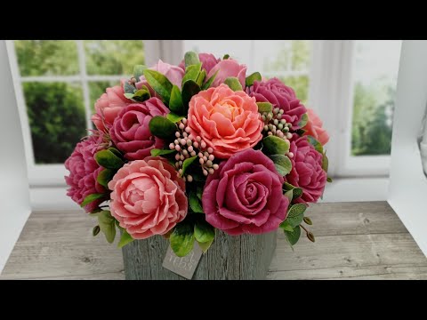 Видео: Мыловарение. Букет в коробке-аквариум. Отвечаю на ваши вопросы