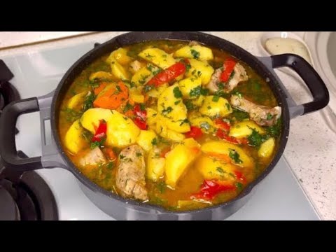 Видео: Вкусный обед/ужин в одной сковороде - картошка с мясом! Быстро и сытно